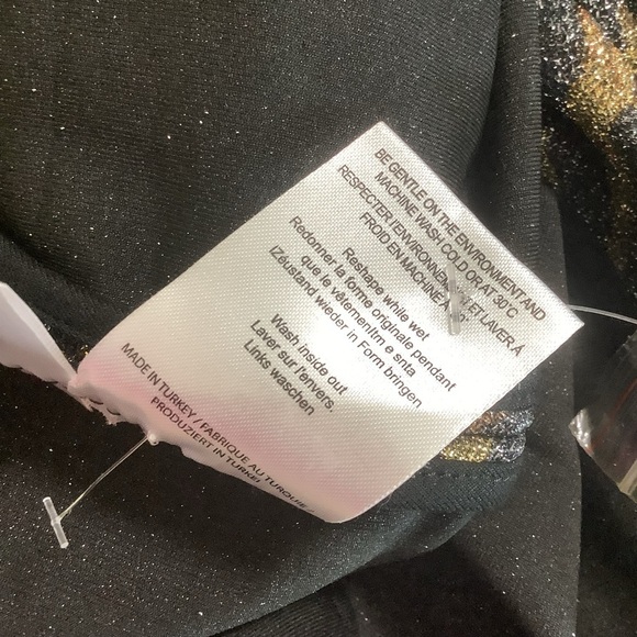 NWT GANNI Animal Leopard Print Metallic V-Neck Cardigan Sweater Size 40 EU/8 US - Picture 12 of 16